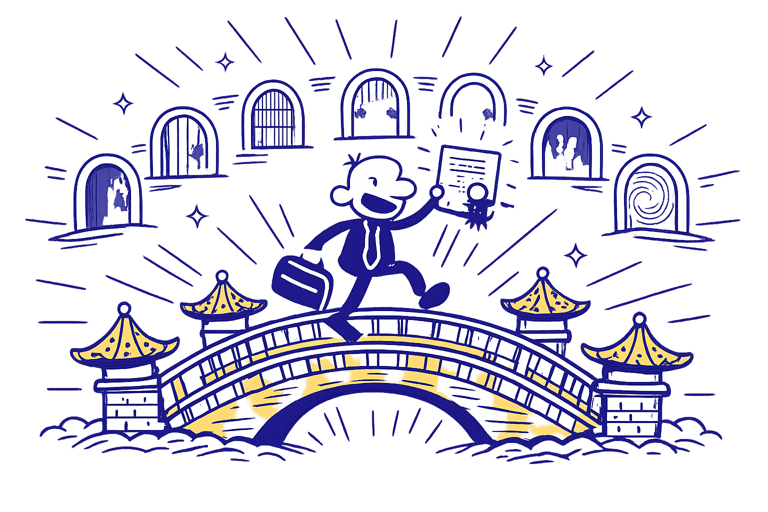 Cross the Golden Bridge — complete all courts with 750+ CKP to earn your LawParVilla certification